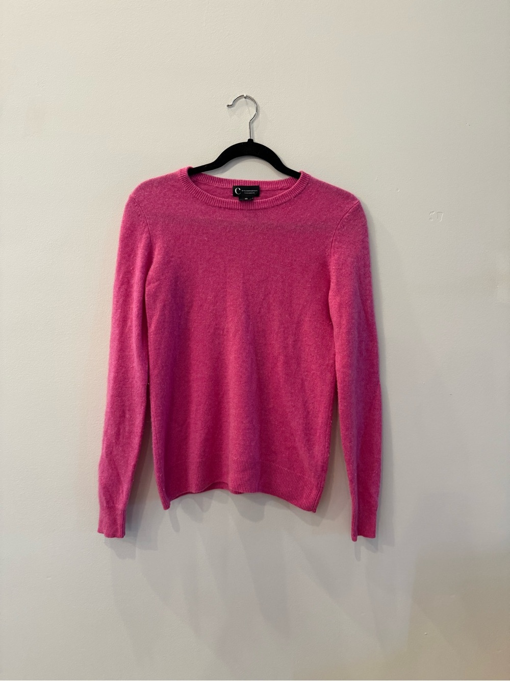 Bloomingdale's Hot Pink Crewneck Sweater